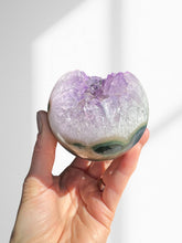Load image into Gallery viewer, Amethyst + Agate Druzy Sphere 09