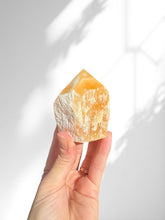 Load image into Gallery viewer, Rough Orange Calcite Polished Point