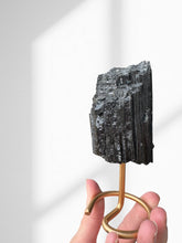 Load image into Gallery viewer, Black Tourmaline 12 (on stand)