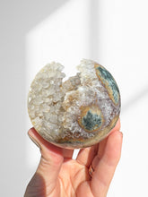 Load image into Gallery viewer, Amethyst + Agate Druzy Sphere 11