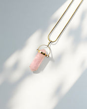 Load image into Gallery viewer, Double Terminated Rose Quartz Pendant