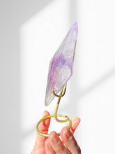 Load image into Gallery viewer, Phantom Amethyst Diamond on stand 01