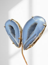 Load image into Gallery viewer, Agate Geode Wings on Stand 05