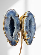Load image into Gallery viewer, Agate Geode Wings on Stand 08