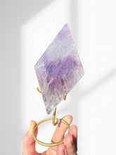 Load image into Gallery viewer, Phantom Amethyst Diamond on stand 01