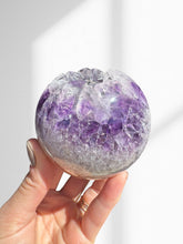 Load image into Gallery viewer, Amethyst + Agate Druzy Sphere 08
