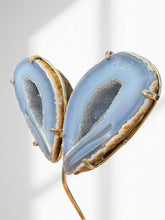 Load image into Gallery viewer, Agate Geode Wings on Stand 05