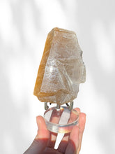 Load image into Gallery viewer, Golden Rutilated Quartz Cluster on stand 05