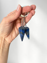 Load image into Gallery viewer, Lapis Lazuli Point Keyring