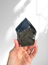 Load image into Gallery viewer, Rough Black Obsidian Polished Point