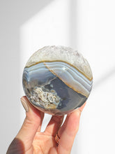 Load image into Gallery viewer, Amethyst + Agate Druzy Sphere 06