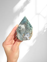 Load image into Gallery viewer, Rough Moss Agate Polished Point