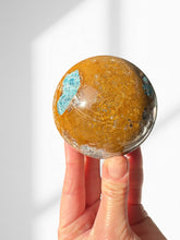 Load image into Gallery viewer, Calcite with Blue Apatite Sphere 06
