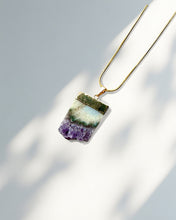 Load image into Gallery viewer, Amethyst Slice Pendant