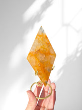 Load image into Gallery viewer, Golden Healer Diamond on stand 07