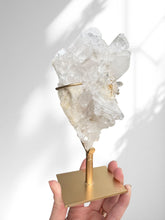 Load image into Gallery viewer, Clear Quartz Cluster on Stand