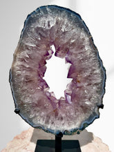 Load image into Gallery viewer, Large Amethyst Slice on Stand 09