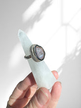 Load image into Gallery viewer, Baby Geode Agate + Amethyst Ring | Sterling Silver