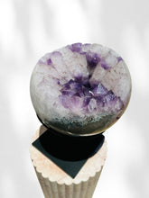 Load image into Gallery viewer, Large Amethyst Sphere on Stand 01