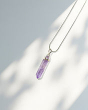 Load image into Gallery viewer, Amethyst Double Terminated Point Pendant | small