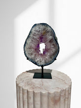 Load image into Gallery viewer, Large Amethyst Slice on Stand 12