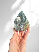 Load image into Gallery viewer, Rough Moss Agate Polished Point