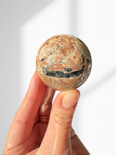 Load image into Gallery viewer, Black Tourmaline in Feldspar Sphere 01