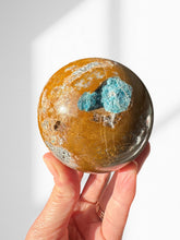Load image into Gallery viewer, Calcite with Blue Apatite Sphere 06