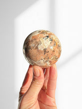 Load image into Gallery viewer, Black Tourmaline in Feldspar Sphere 03