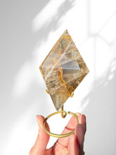 Load image into Gallery viewer, Golden Healer Diamond on stand 03