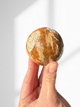 Load image into Gallery viewer, Calcite with Blue Apatite Sphere 02