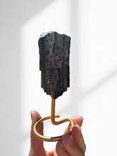 Load image into Gallery viewer, Black Tourmaline 15 (on stand)