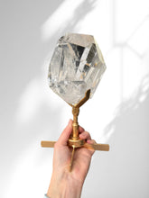 Load image into Gallery viewer, Clear Quartz Sculpture on Stand