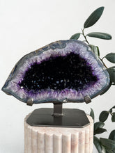 Load image into Gallery viewer, Amethyst Geode on Stand | G41