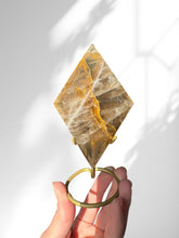 Load image into Gallery viewer, Golden Healer Diamond on stand 03
