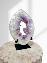 Load image into Gallery viewer, Amethyst Pointed Oval Druzy 23