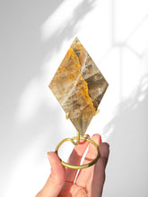 Load image into Gallery viewer, Golden Healer Diamond on stand 03