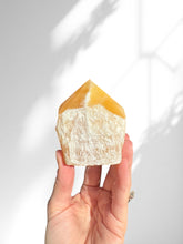 Load image into Gallery viewer, Rough Orange Calcite Polished Point