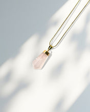 Load image into Gallery viewer, Rose Quartz Point Pendant