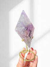 Load image into Gallery viewer, Phantom Amethyst Diamond on stand 01