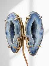 Load image into Gallery viewer, Agate Geode Wings on Stand 08