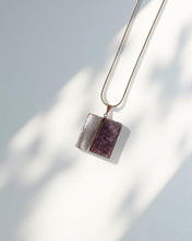 Load image into Gallery viewer, Selenite + Purple Mica Pendant
