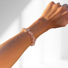 Load image into Gallery viewer, Rose Quartz Bracelet | dogtooth crystals