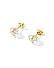 Load image into Gallery viewer, Beaming Crystal Studs | Clear Quartz