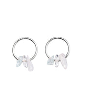 Load image into Gallery viewer, Peony Sleepers | Clear Quartz, Aquamarine, Rose Quartz