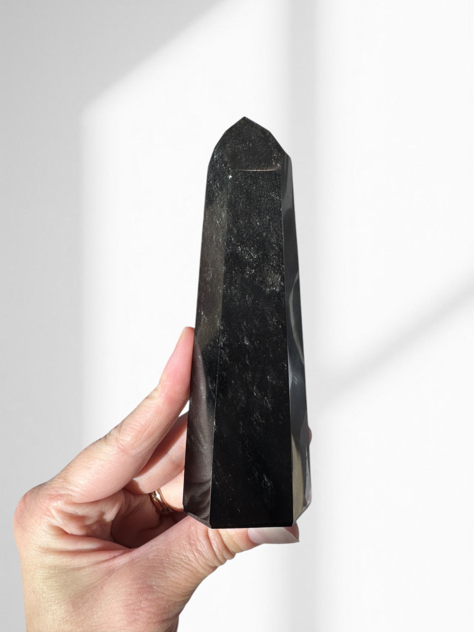 Obsidian Point 15 – Geode + Gem
