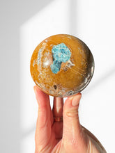 Load image into Gallery viewer, Calcite with Blue Apatite Sphere 06
