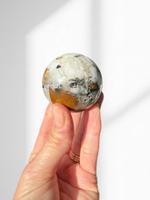Load image into Gallery viewer, Black Tourmaline in Feldspar Sphere 02
