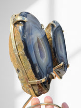 Load image into Gallery viewer, Agate Geode Wings on Stand 03
