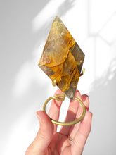 Load image into Gallery viewer, Golden Healer Diamond on stand 02
